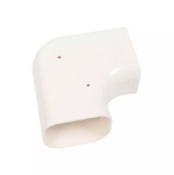 Mini Split 4” 90° Slimduct Flat Elbow HL100-3 PVC (White)