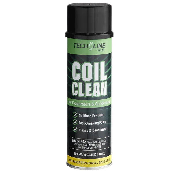 Noble 18 oz. No-Rinse Ready-to-Use Foaming Evaporator / Condenser Aerosol Coil Cleaner.