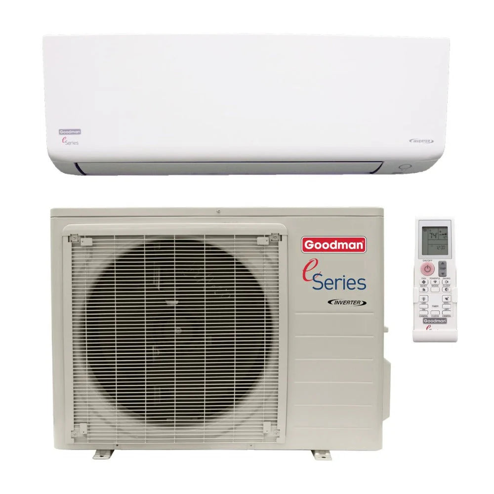 Goodman E-Series 12,000 BTU Wall Mounted Mini-Split Heat Pump System R-410A