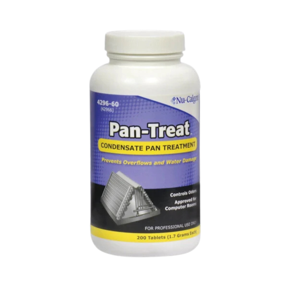 Nu-Calgon 4296-60 Pan-Treat Condensate Pan Treatment, 200 Tabs